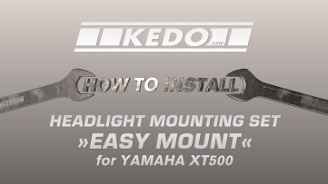 Lampenbefestigungs-Set »Easy-Mount«, 2x Aluminium-Buchse mit M8-Gewinde /  4x Gummi, zur Befestigung des orig. Metall- und Kunststoffscheinwerfer