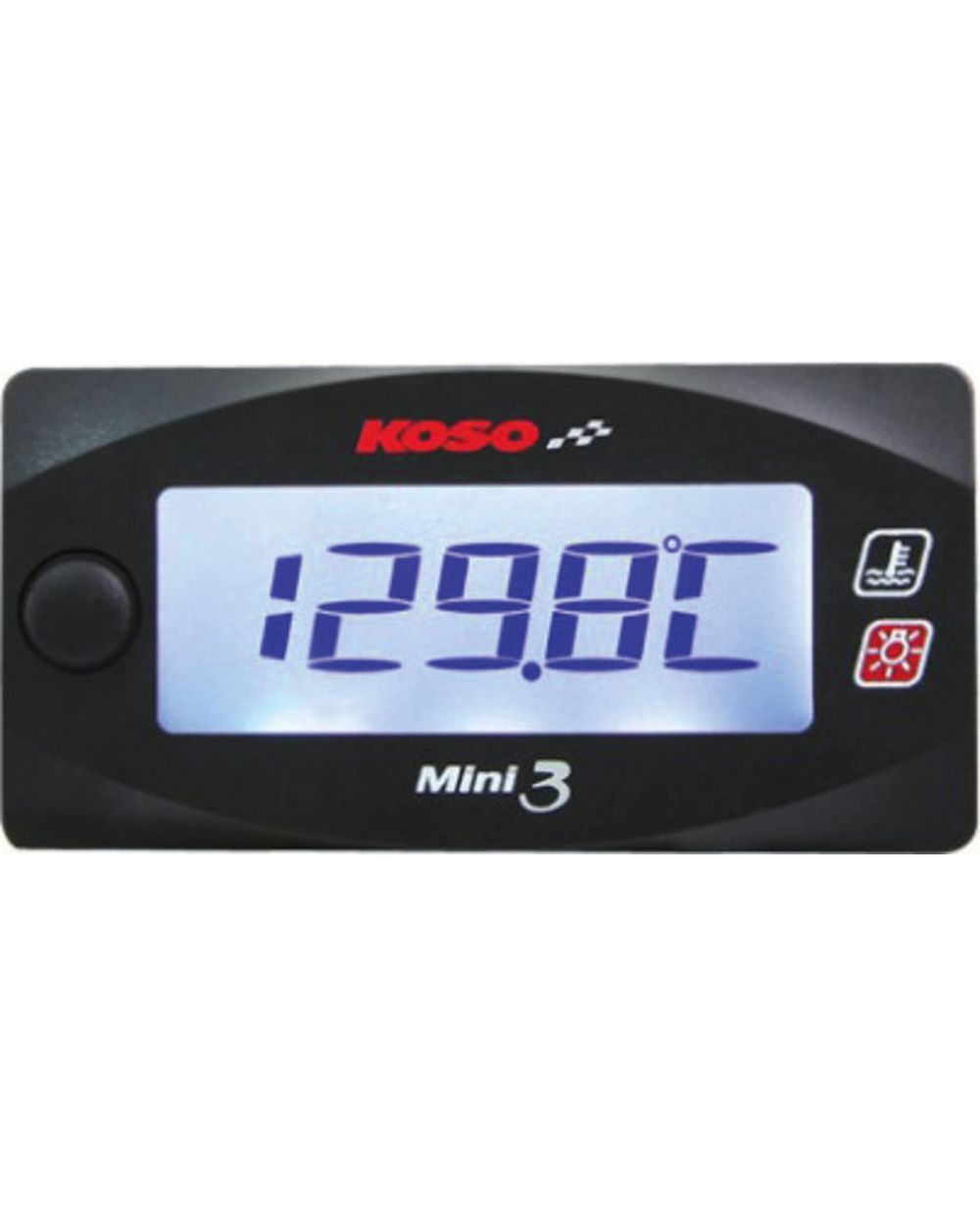 KOSO LCD-Thermometer mit Hintergrund- Beleuchtung, °C/°F