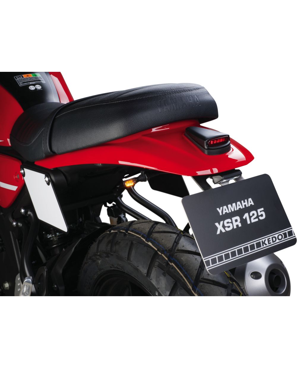 Motorrad-Nummernschildrahmenhalter Heckrücklichthalterung Schwarz