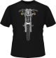 T-Shirt »SR500 frontal« , Farbe schwarz oder dunkelgrau, Größe M - XXL, 2-farbig bedruckt, Regular Fit, 100% Baumwolle