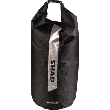 Drybag / Packrolle, 8l, schwarz, wasserdicht, Abm. ca. 30x16cm, strapazierfähiges Nylon-Material ähnlich einer Windjacke, für Minimalgepäck