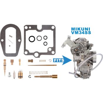 KEDO Vergaser-Rebuild-Kit inkl. Choke- Kolben, -Federn & -Kugel, Dichtungsring Betätigungswelle (Düsengrößen: #300/#25) --></picture> alternativ siehe Artikel 94032